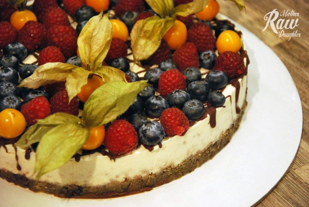 raw citrónový cheesecake