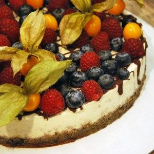 raw citrónový cheesecake