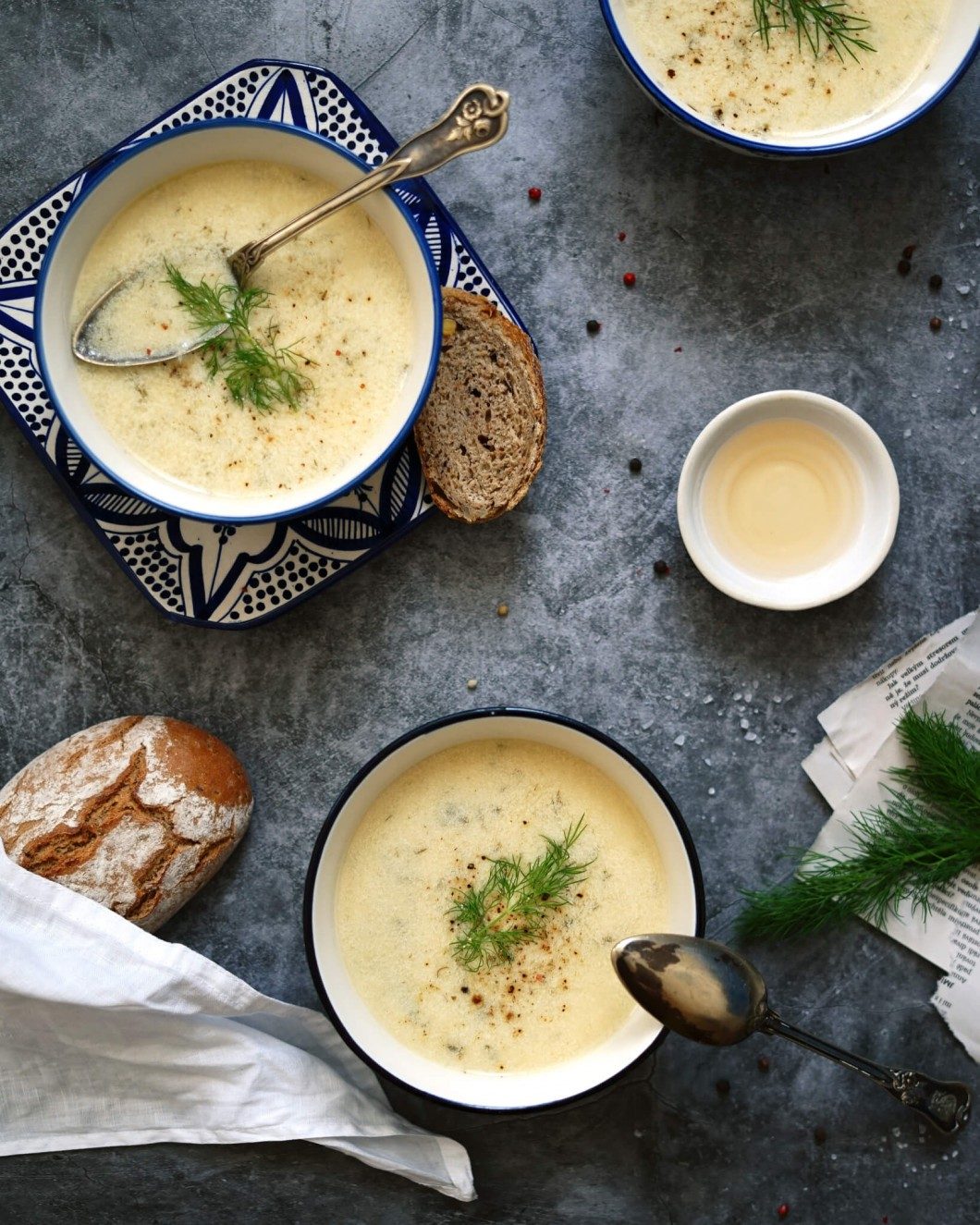 vegan kôprová polievka