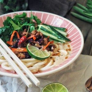 tempeh s tahini omáčkou