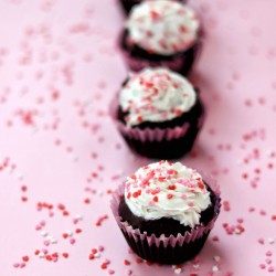 Vegan čokoládové muffiny s čučoriedkami
