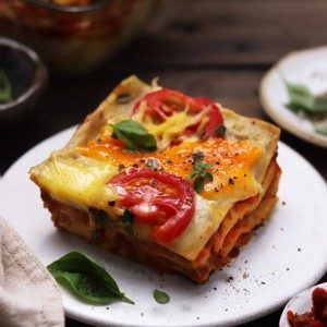 vegan lasagne s baklažánom