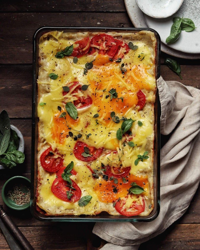 vegan lasagne s baklažánom