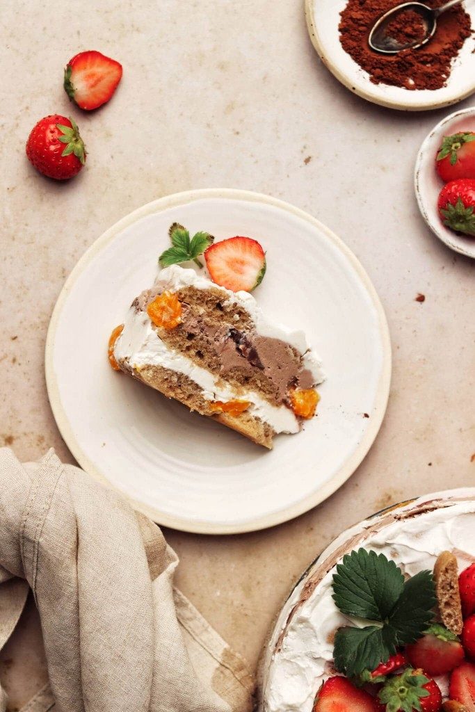 smotanová torta s mandarínkami