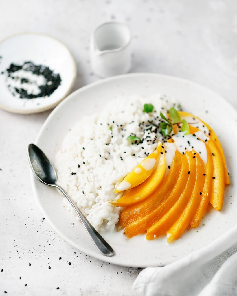 Mango sticky rice - Thajská lepkavá ryža s mangom