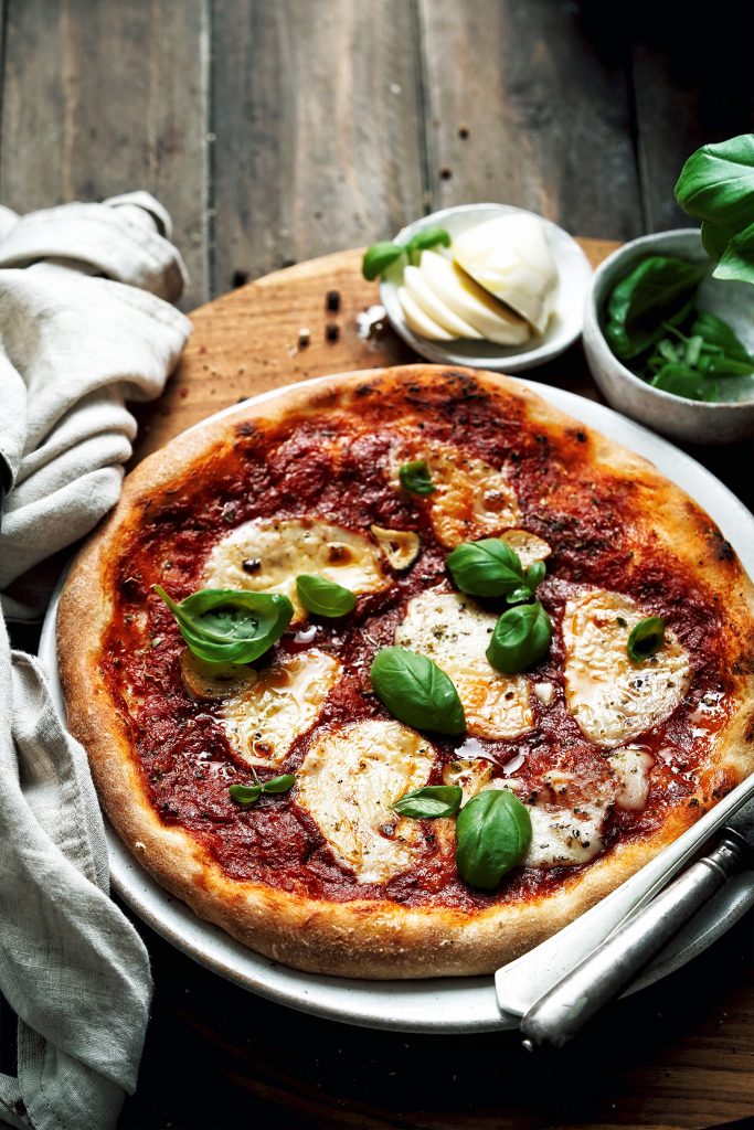 vegan pizza margherita