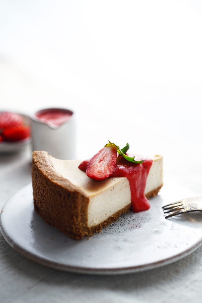 tofu cheesecake sunfood a jahodový curd