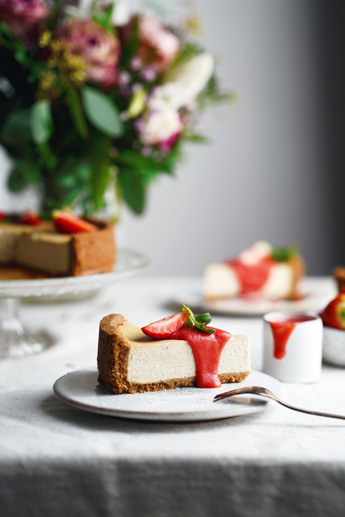 jahodový krém curd a veggie cheesecake
