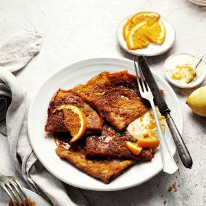 vegan palacinky Suzette