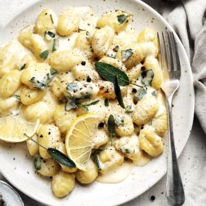 Vegan gnocchi v smotanovej omáčke