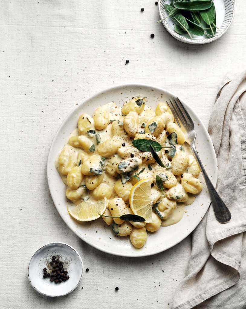 Vegan gnocchi v smotanovej omáčke so šalviou