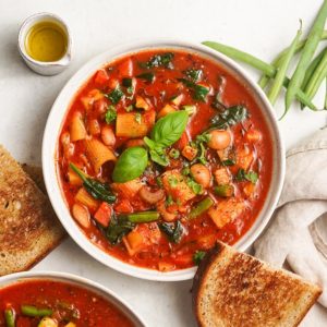 vegan minestrone polievka