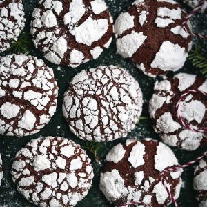 perníkové crinkles vegan